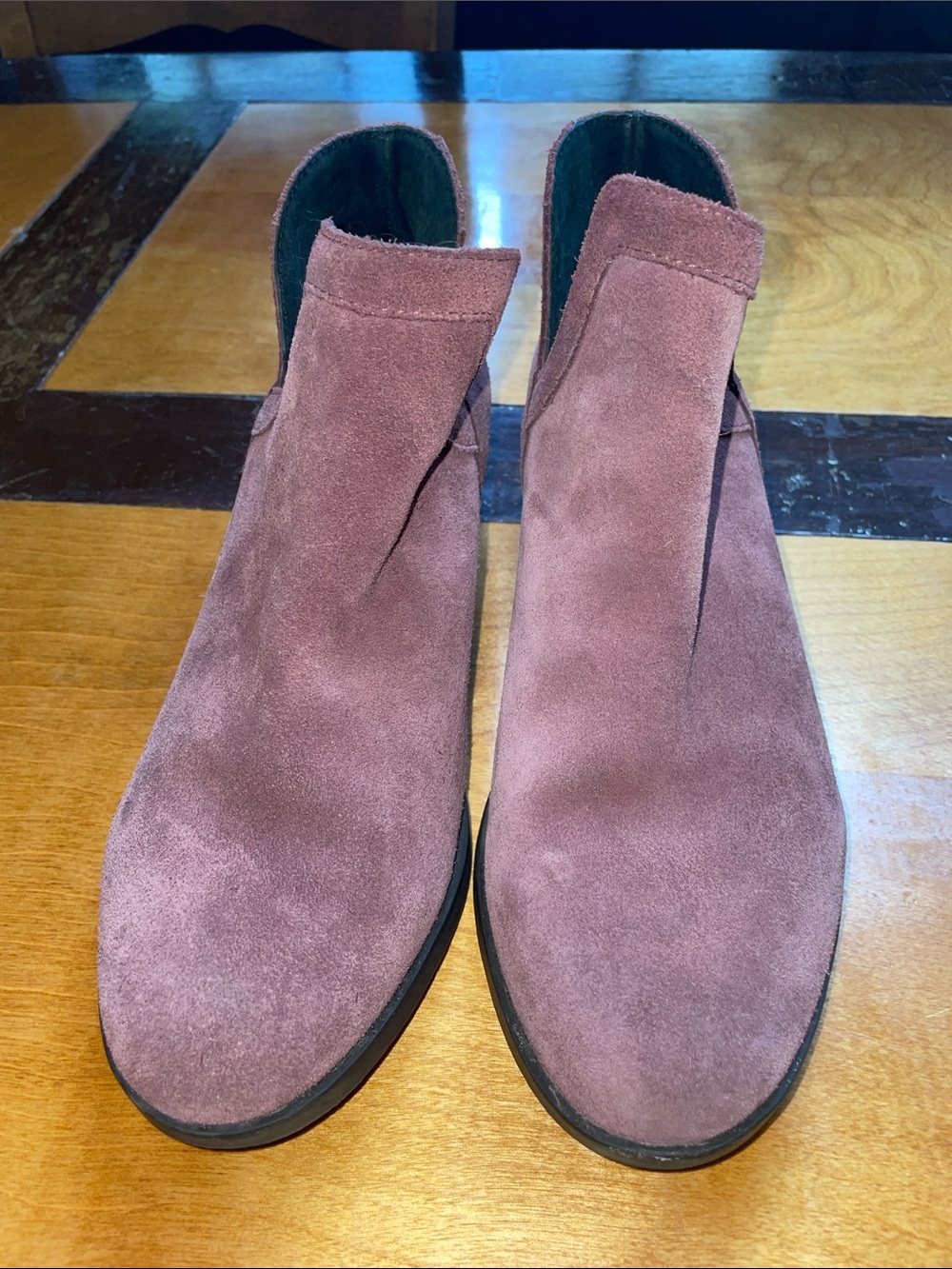 Sorel Women's Suede Ankle Booties in Purple, Size